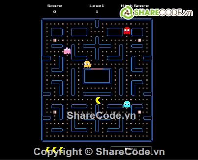 complete project,game Pacman,Game đồ họa,Pac-Man Clone